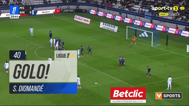 GOLO! Auxerre, S. Diomandé aos 40', Paris FC 1-1 Auxerre