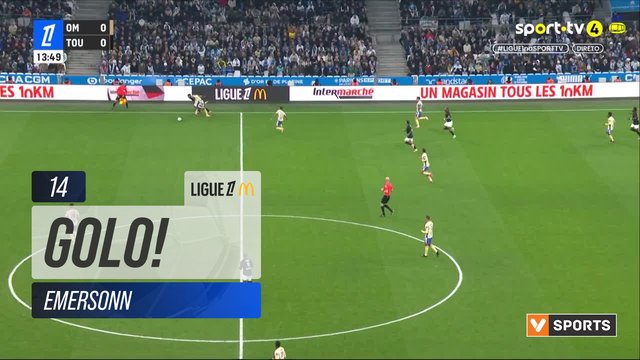 GOLO! Toulouse, Emersonn aos 14', Marselha 0-1 Toulouse