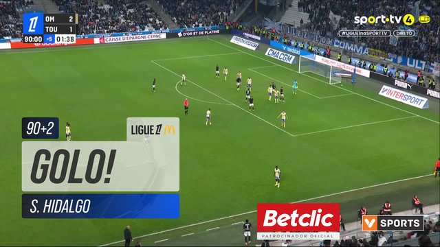 GOLO! Toulouse, S. Hidalgo aos 90'+2', Marselha 2-2 Toulouse
