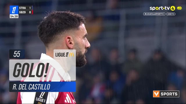 GOLO! Brest, R. Del Castillo aos 55', Strasbourg 1-1 Brest