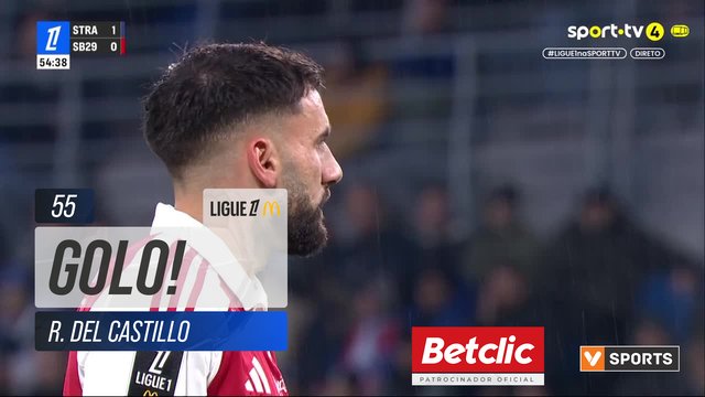 GOLO! Brest, R. Del Castillo aos 55', Strasbourg 1-1 Brest