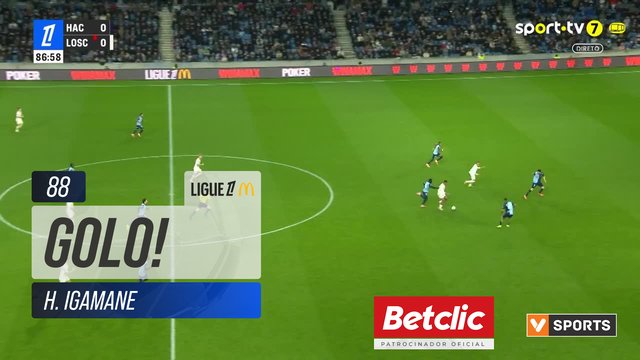 GOLO! Lille, H. Igamane aos 88', Le Havre 0-1 Lille