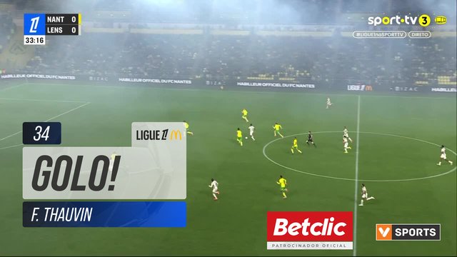 GOLO! Lens, F. Thauvin aos 34', Nantes 0-1 Lens