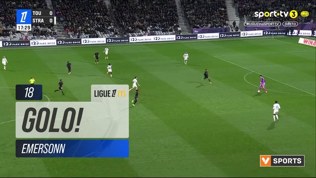 GOLO! Toulouse, Emersonn aos 18', Toulouse 1-0 Strasbourg