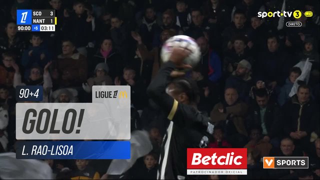 GOLO! Angers, L. Rao-Lisoa aos 90'+4', Angers 4-1 Nantes