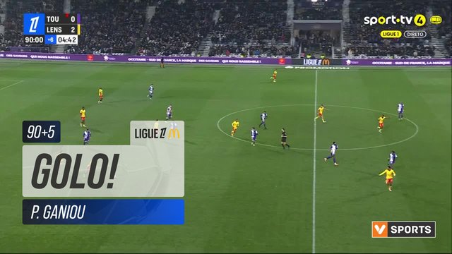 GOLO! Lens, P. Ganiou aos 90'+5', Toulouse 0-3 Lens