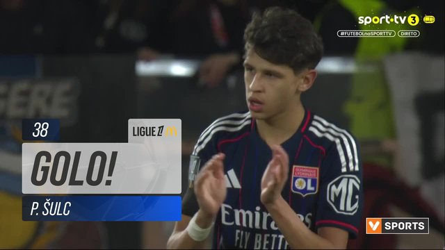 GOLO! Lyon, P. Šulc aos 38', Monaco 0-1 Lyon