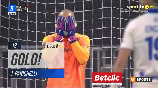 GOLO! Strasbourg, J. Panichelli aos 13', Nice 0-1 Strasbourg