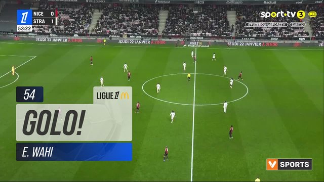 GOLO! Nice, E. Wahi aos 54', Nice 1-1 Strasbourg