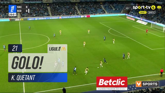 GOLO! Le Havre, K. Quetant aos 21', Le Havre 1-0 Angers