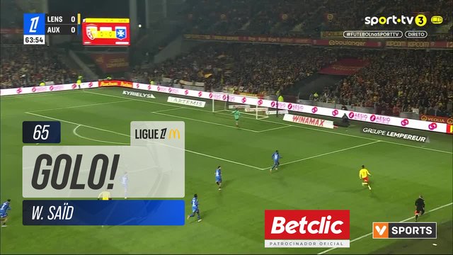 GOLO! Lens, W. Saïd aos 65', Lens 1-0 Auxerre
