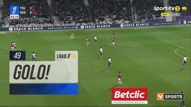 Ligue 1 (18ª Jornada): Resumo Toulouse 5-1 Nice