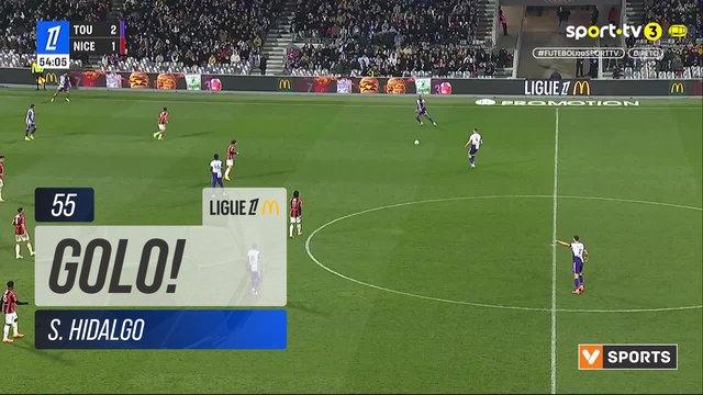 GOLO! Toulouse, S. Hidalgo aos 55', Toulouse 3-1 Nice