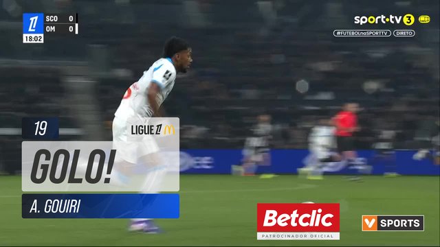GOLO! Marselha, A. Gouiri aos 19', Angers 0-1 Marselha