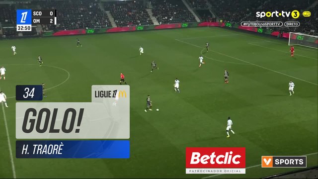 GOLO! Marselha, H. Traorè aos 34', Angers 0-3 Marselha