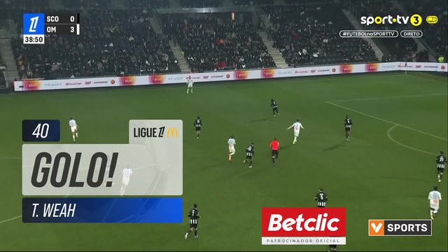 GOLO! Marselha, T. Weah aos 40', Angers 0-4 Marselha