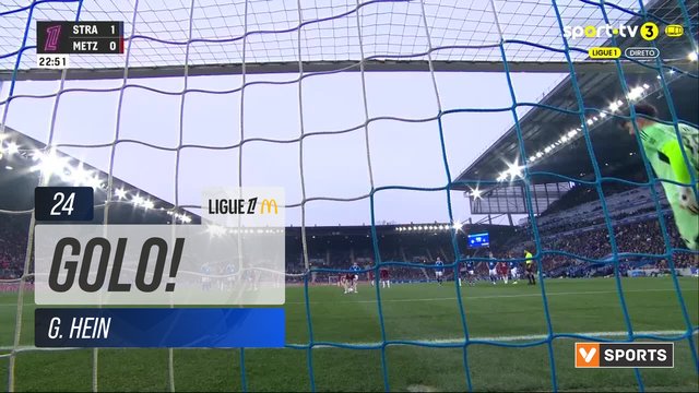 GOLO! Metz, G. Hein aos 24', Strasbourg 1-1 Metz