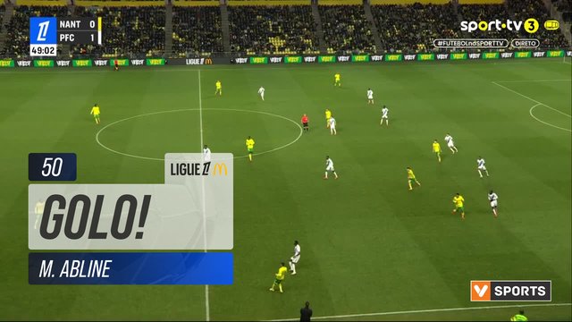 GOLO! Nantes, M. Abline aos 50', Nantes 1-1 Paris FC