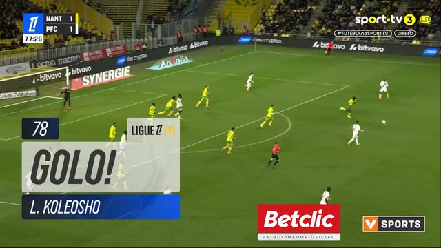GOLO! Paris FC, L. Koleosho aos 78', Nantes 1-2 Paris FC