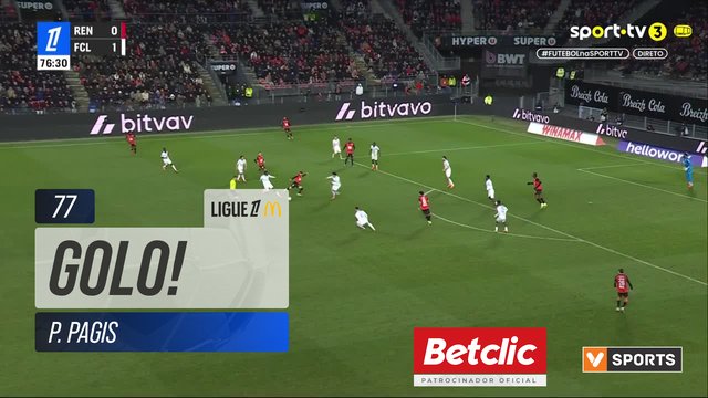 GOLO! Lorient, P. Pagis aos 77', Rennes 0-2 Lorient