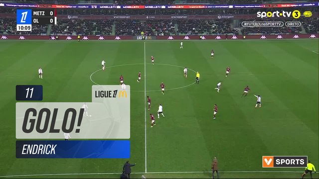 GOLO! Lyon, Endrick aos 11', Metz 0-1 Lyon