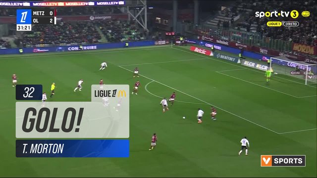 GOLO! Lyon, T. Morton aos 32', Metz 0-3 Lyon