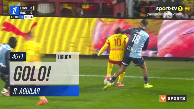 GOLO! Lens, R. Aguilar aos 45'+1', Lens 1-0 Le Havre