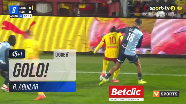 GOLO! Lens, R. Aguilar aos 45'+1', Lens 1-0 Le Havre