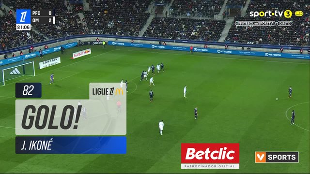 GOLO! Paris FC, J. Ikoné aos 82', Paris FC 1-2 Marselha