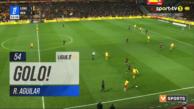 GOLO! Lens, R. Aguilar aos 54', Lens 2-1 Rennes