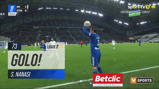 GOLO! Strasbourg, S. Nanasi aos 73', Marselha 2-1 Strasbourg