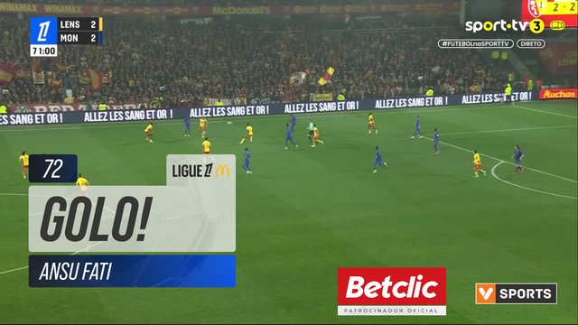 GOLO! Monaco, Ansu Fati aos 72', Lens 2-3 Monaco