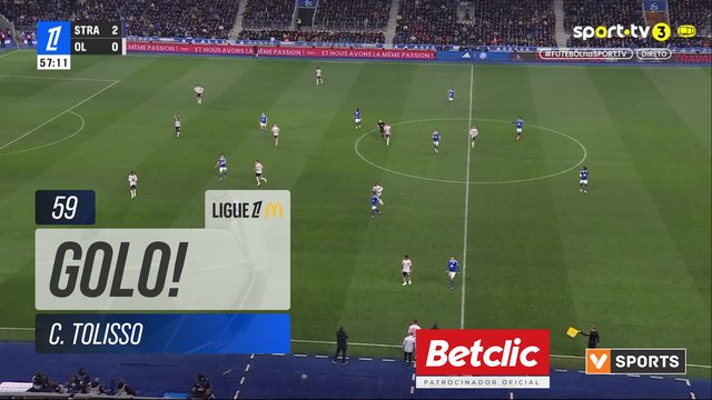 GOLO! Lyon, C. Tolisso aos 59', Strasbourg 2-1 Lyon