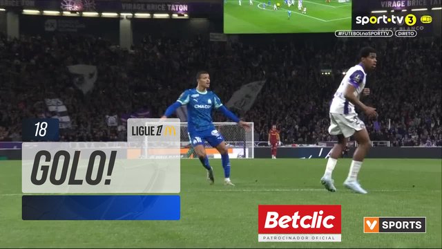 GOLO! Marselha aos 18', Toulouse 0-1 Marselha