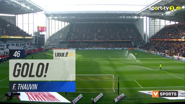 GOLO! Lens, F. Thauvin aos 46', Lens 2-0 Metz