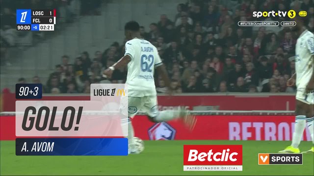 GOLO! Lorient, A. Avom aos 90'+3', Lille 1-1 Lorient