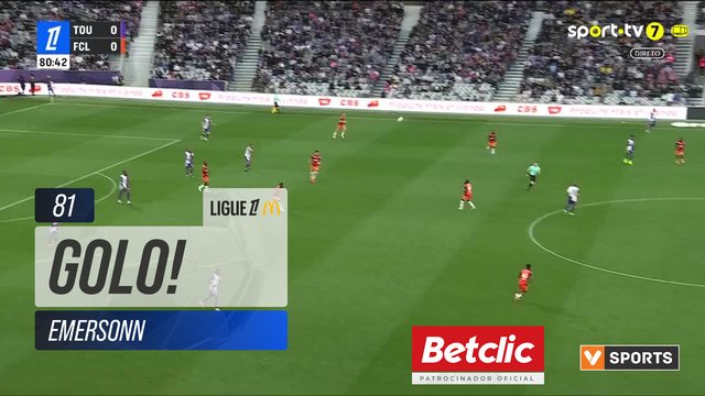 GOLO! Toulouse, Emersonn aos 81', Toulouse 1-0 Lorient