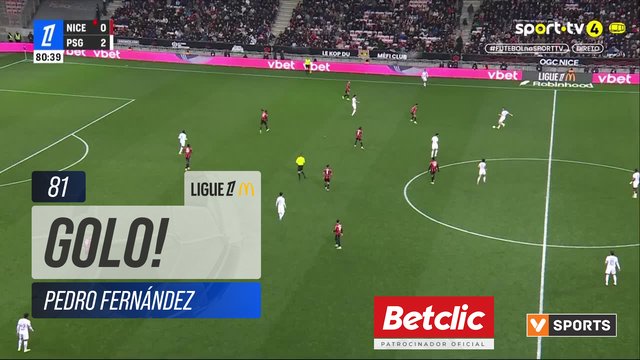 GOLO! PSG, Pedro Fernández aos 81', Nice 0-3 PSG