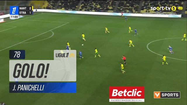 GOLO! Strasbourg, J. Panichelli aos 78', Nantes 2-2 Strasbourg