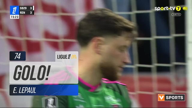 GOLO! Rennes, E. Lepaul aos 74', Brest 3-4 Rennes