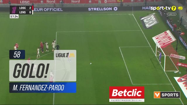 GOLO! Lille, M. Fernandez-Pardo aos 58', Lille 3-0 Lens