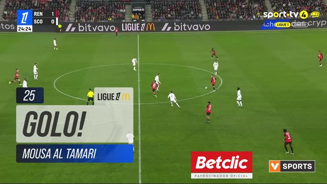 GOLO! Rennes, Mousa Al Tamari aos 25', Rennes 2-0 Angers