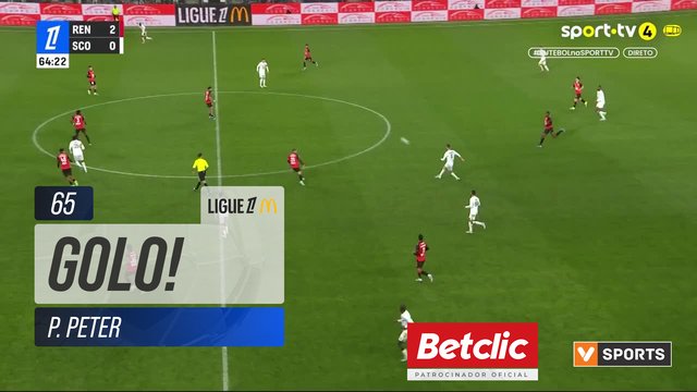 GOLO! Angers, P. Peter aos 65', Rennes 2-1 Angers