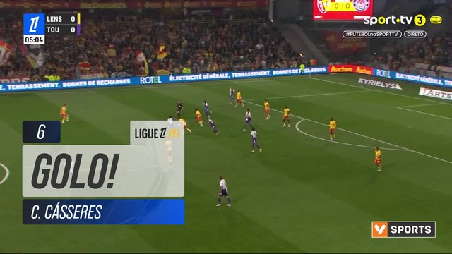 GOLO! Toulouse, C. Cásseres aos 6', Lens 0-1 Toulouse