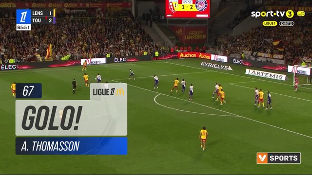 GOLO! Lens, A. Thomasson aos 67', Lens 2-2 Toulouse