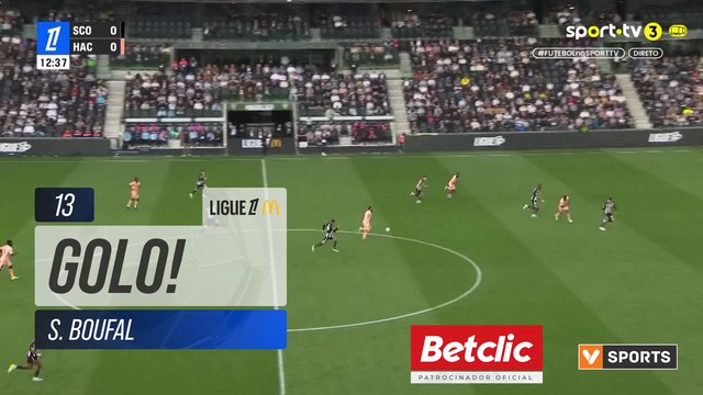 GOLO! Le Havre, S. Boufal aos 13', Angers 0-1 Le Havre