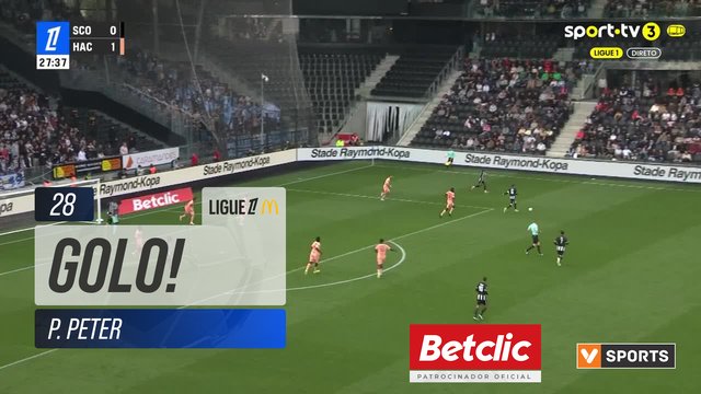GOLO! Angers, P. Peter aos 28', Angers 1-1 Le Havre