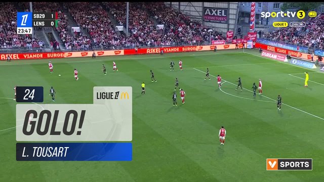 GOLO! Brest, L. Tousart aos 24', Brest 2-0 Lens