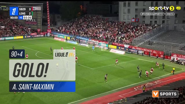 GOLO! Lens, A. Saint-Maximin aos 90'+4', Brest 3-3 Lens