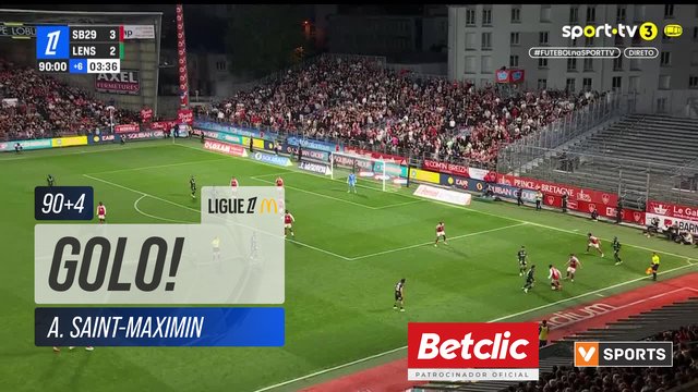 GOLO! Lens, A. Saint-Maximin aos 90'+4', Brest 3-3 Lens
